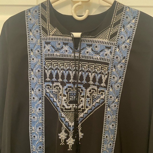 Brand new Women thoub middle eastern black with hand made stitches new - Picture 7 of 7